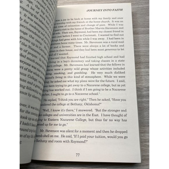 Journey Into Faith Story of a Nazarene Pilgrim C Paul Gray Signed 1st Edition - Picture 8 of 10